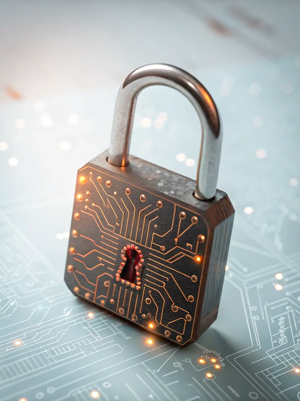 A visual representation of data encryption, showing scrambled data being transformed into readable information with a key. The image emphasizes the importance of data protection.